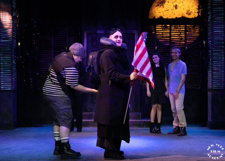 Fester traveling to the Moon in The Addams Family, performed by Mario Greiner in New York City at NYFA